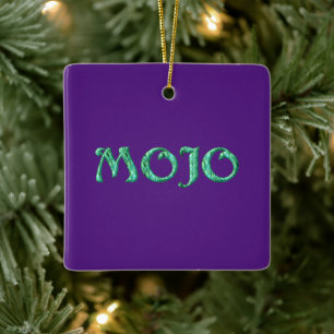 De Cerâmica Ornamento quadrado roxo mojo