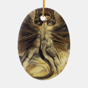 De Cerâmica ornamento Red Dragon