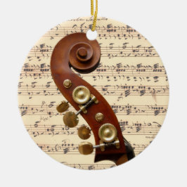 De Cerâmica Ornamento - rolo com partitura