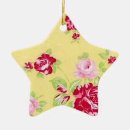 De Cerâmica Ornamento rosa