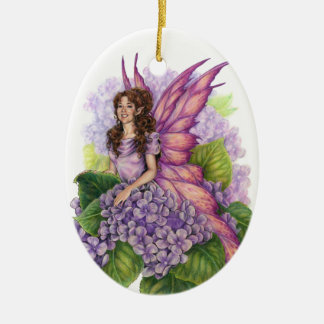 De Cerâmica Ornamento roxo do duende