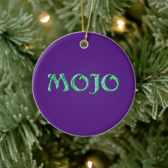De Cerâmica Ornamento roxo mojo pendurado (Árvore)