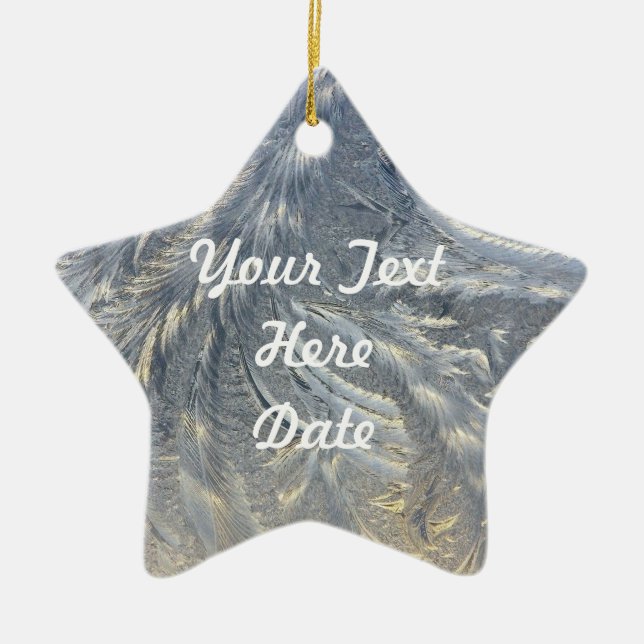 De Cerâmica Ornamento Saboroso Personalizado (Frente)