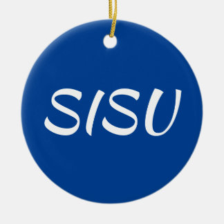 De Cerâmica Ornamento SISU (Arredondar; Azul; Ornamento Finlan