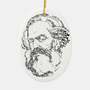 De Cerâmica Ornamento Socialista Karl Marx
