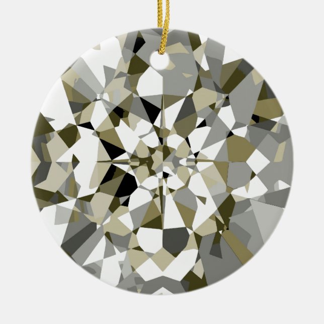 De Cerâmica Ornamento Sparkling do diamante (Frente)