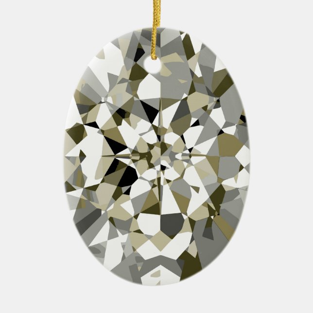 De Cerâmica Ornamento Sparkling do diamante (Frente)