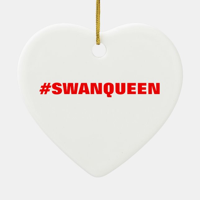 De Cerâmica Ornamento #SWANQUEEN (Verso)