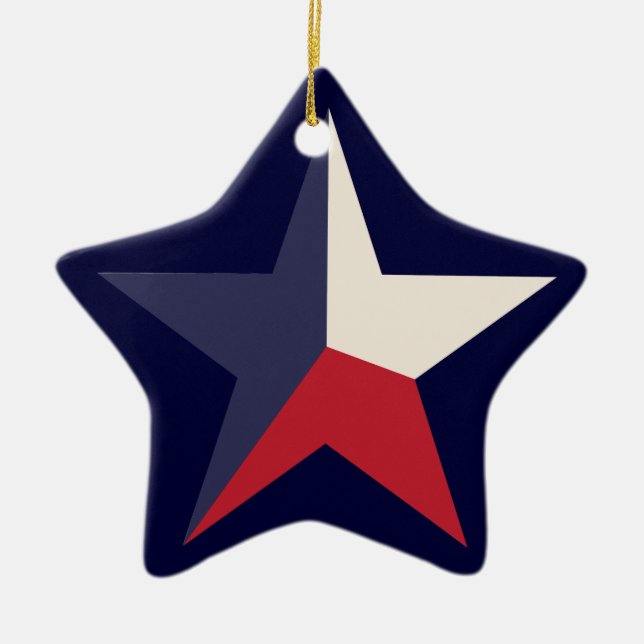 De Cerâmica Ornamento Texas Star (Frente)