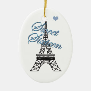 De Cerâmica Ornamento Torre Eiffel Personalizado 16 Paris