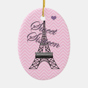 De Cerâmica Ornamento Torre Eiffel Personalizado 16 Paris