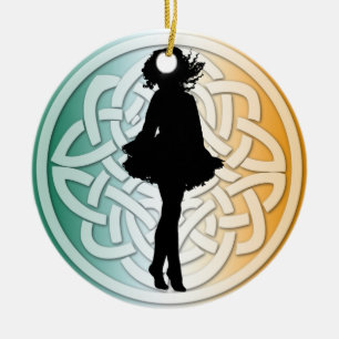 De Cerâmica Ornamento tradicional do dançarino irlandês