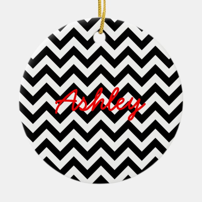 De Cerâmica Ornamento Trendy Chevron (Frente)