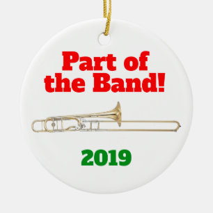 De Cerâmica Ornamento Trombone Parte da Banda
