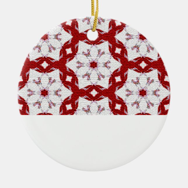 De Cerâmica Ornamento Vermelho Natal (Frente)