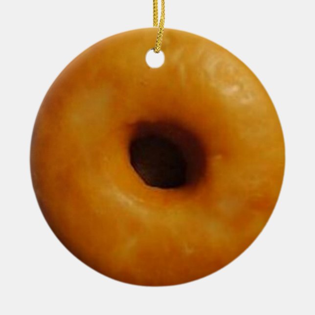 De Cerâmica Ornamento vitrificado da rosquinha (Frente)