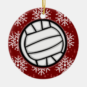 De Cerâmica Ornamento - voleibol do feriado