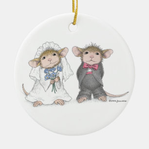 De Cerâmica Ornamento Wedding Designs®-Personalizado Casa-Rat