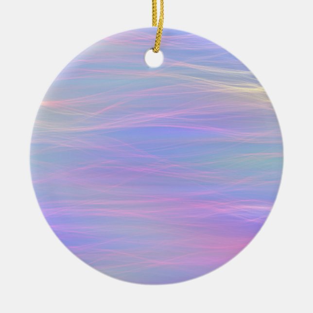 De Cerâmica Ornamento Wispy Rainbow (Frente)
