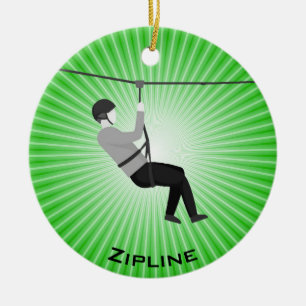 De Cerâmica Ornamento Zipline Personalizado