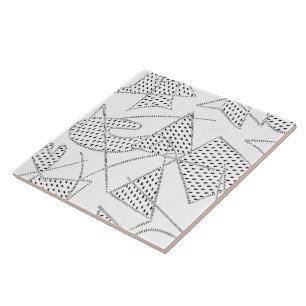 De Cerâmica Os anos 50 ATÔMICOS do BUMERANGUE do azulejo 200