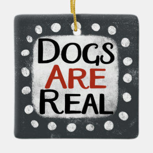 De Cerâmica Os Cães São Ornamento Real
