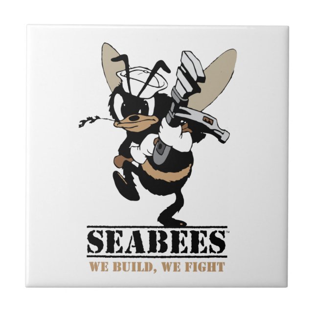 De Cerâmica Os Seabees que nós nos construímos lutam o azulejo (Frente)