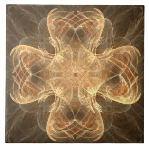 De Cerâmica Ouro Celtic Cross II - Padrão Azulejo cerâmico