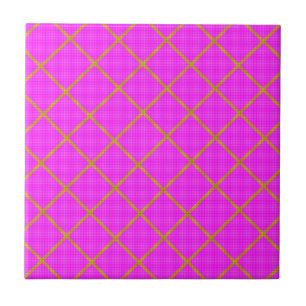 De Cerâmica Ouro e azulejo roxo