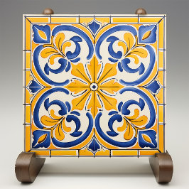 De Cerâmica Ouro Fleur-de-Lis Azulejo Impressão