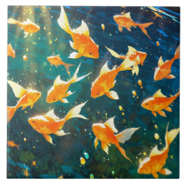 De Cerâmica Ouro Peixe cerâmico Azulejo