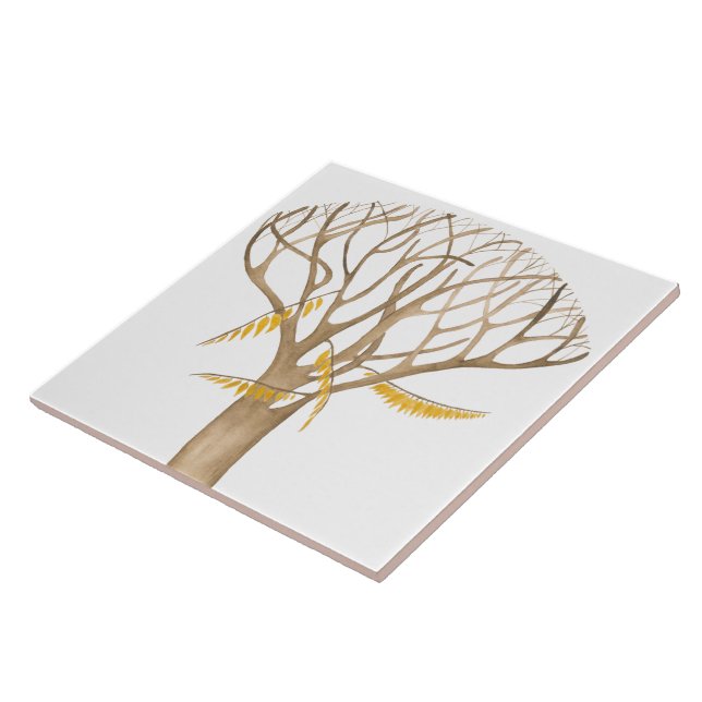 De Cerâmica outono tardio num Azulejo cerâmico (W) (Lateral)