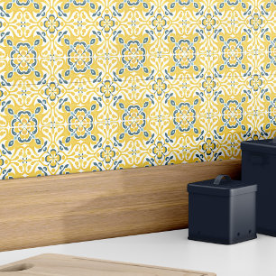 De Cerâmica Padrão Azulejo Amarelo-Elegante moderno