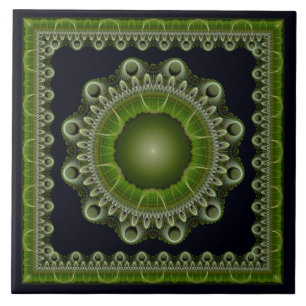 De Cerâmica Padrão oriental fratural azulejo cerâmico