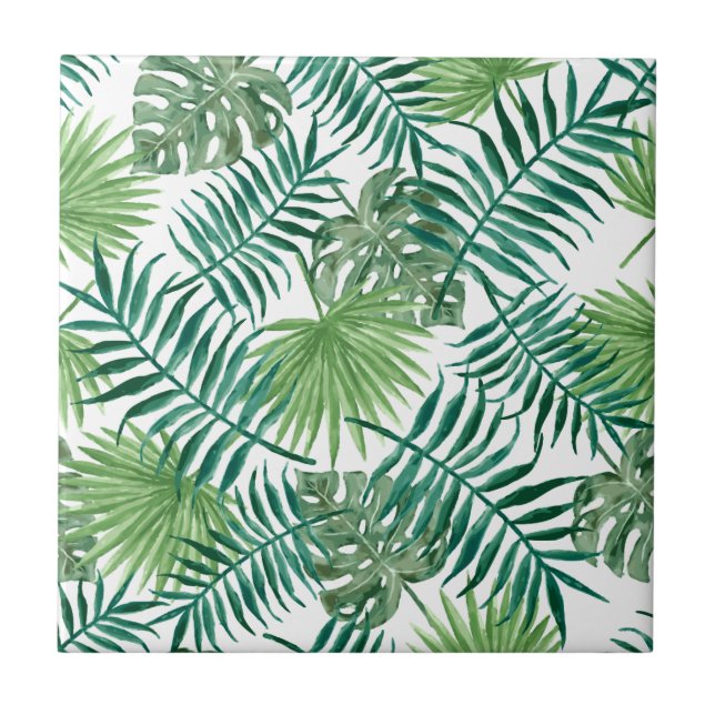 De Cerâmica Palm deixa Azulejo cerâmico (Frente)