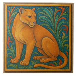 De Cerâmica Pantera Flórida - Azulejo cerâmico