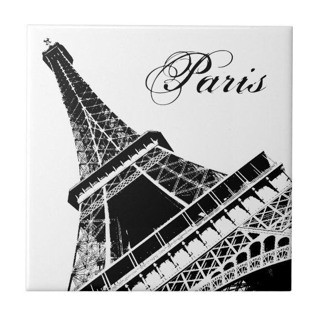 De Cerâmica Paris, a torre Eiffel - azulejo (Frente)