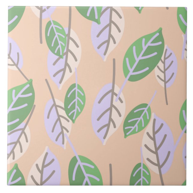 De Cerâmica pastel deixa azulejo cerâmico (Frente)