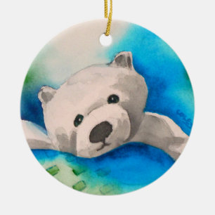 De Cerâmica Paulie o ornamento do urso polar