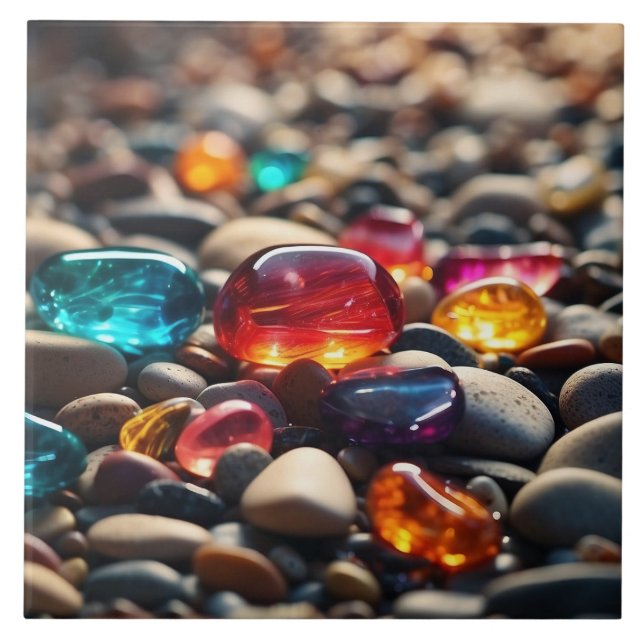 De Cerâmica Pedras marítimas Azulejo cerâmico (Frente)