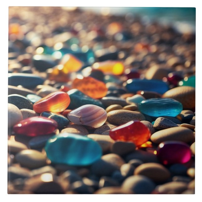 De Cerâmica Pedras marítimas Azulejo cerâmico (Frente)