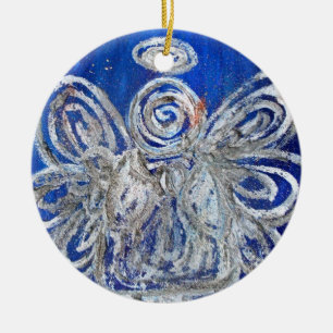 De Cerâmica Pendente do ornamento do Anjo Twinkle