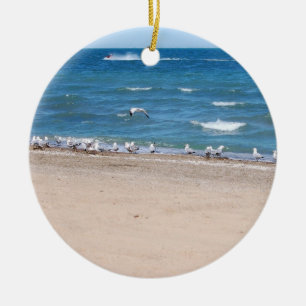 DE CERÂMICA PENDENTE OU ORNAMENTO DA GAIVOTA