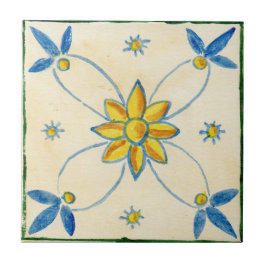 De Cerâmica Pequeno azulejo cerâmico estilo siciliano "Rosa"