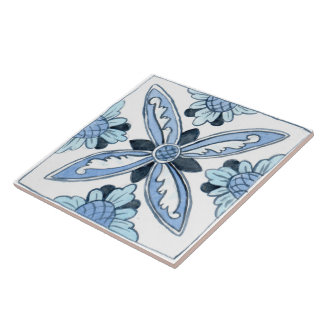 De Cerâmica Pequeno azulejo cerâmico inspirado na Sicília 'Nap