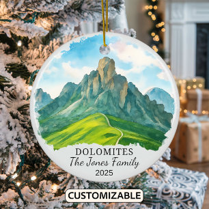 De Cerâmica Personalizado O Ornamento Dolomites, Itália