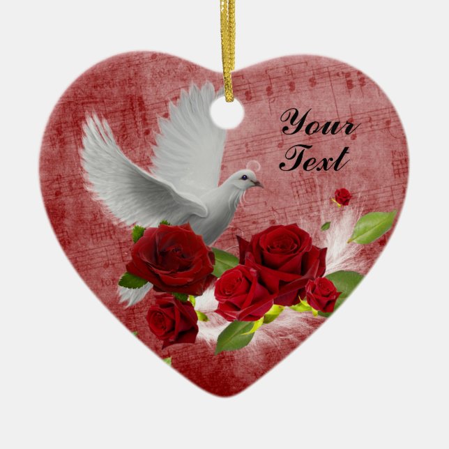 De Cerâmica Personalizar Ornamento (Frente)