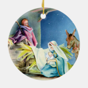De Cerâmica Personalize o ornamento religioso do tema