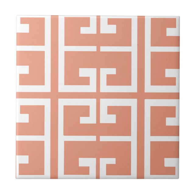 De Cerâmica Pêssego e azulejo do branco (Frente)