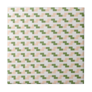 De Cerâmica Pêssego e azulejo verde